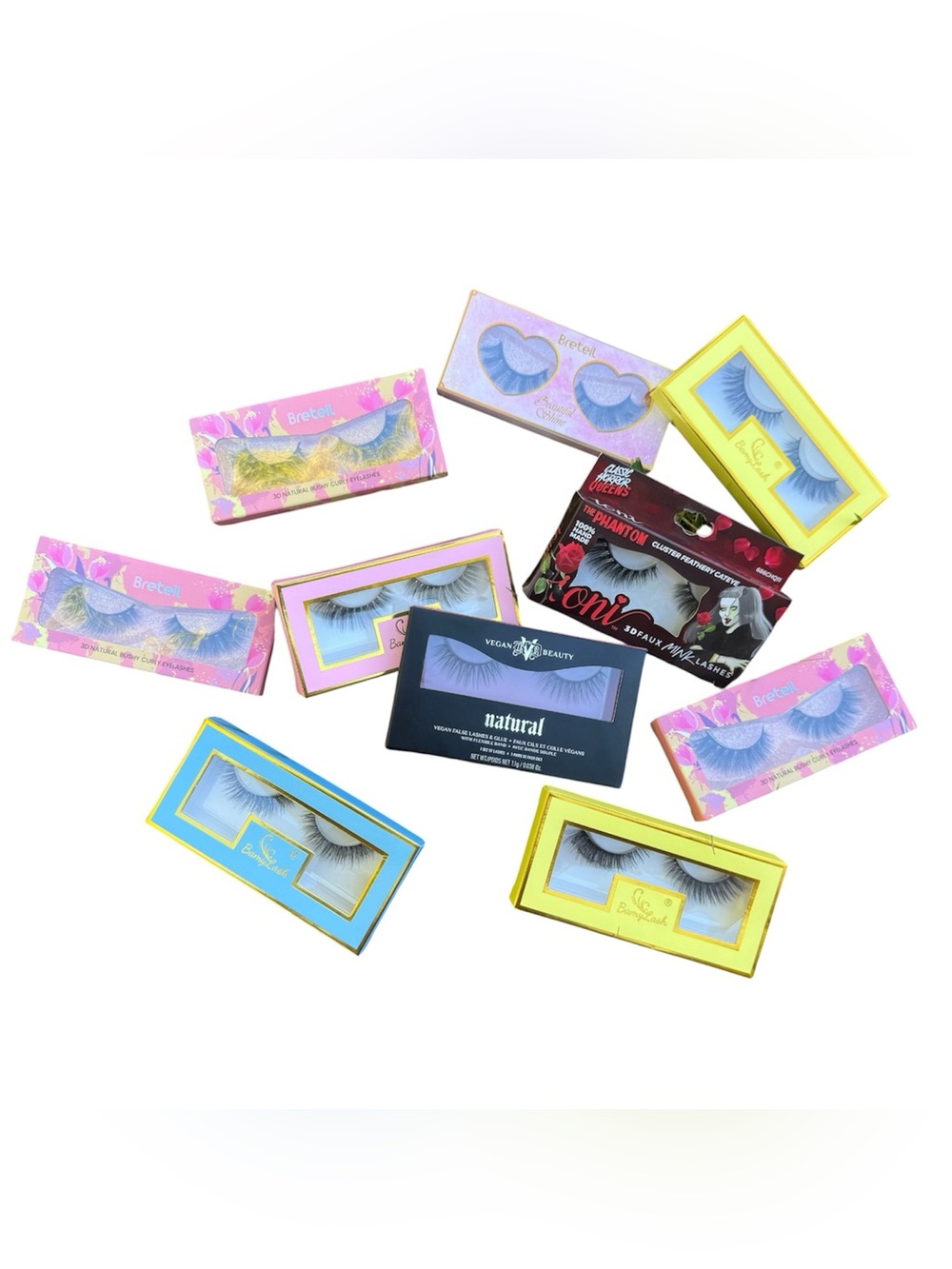 Eyelashes Falsies Beauty Glam Wispy Beautiful Full Lashes Bundle 10 Pairs